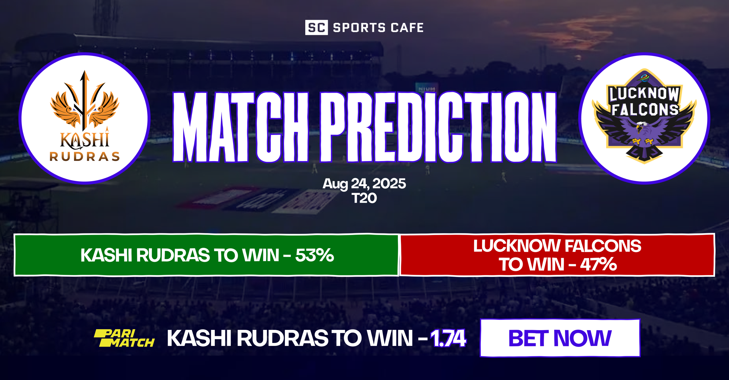 Kashi Rudras vs Lucknow Falcons
